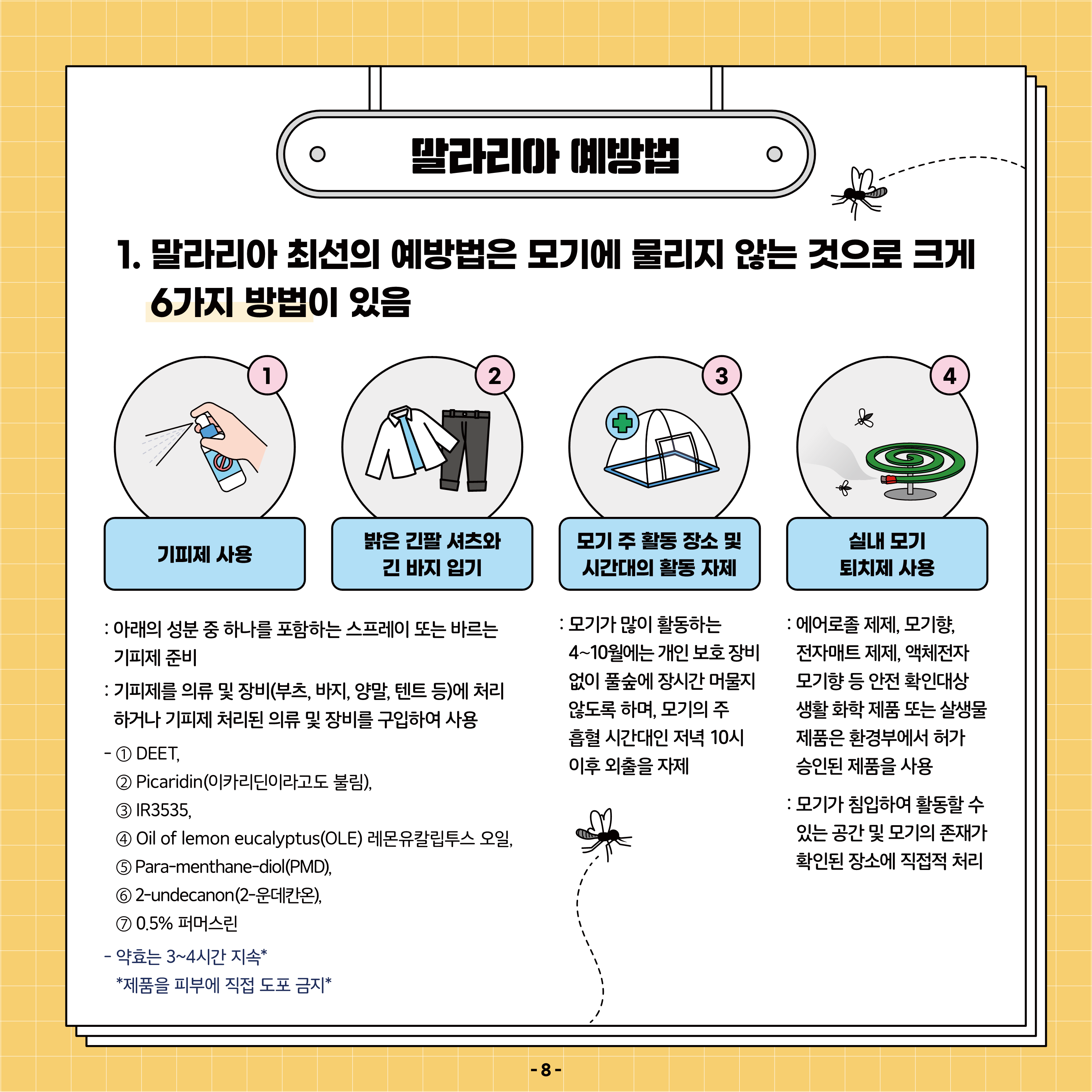 말라리아 예방법 이미지 8