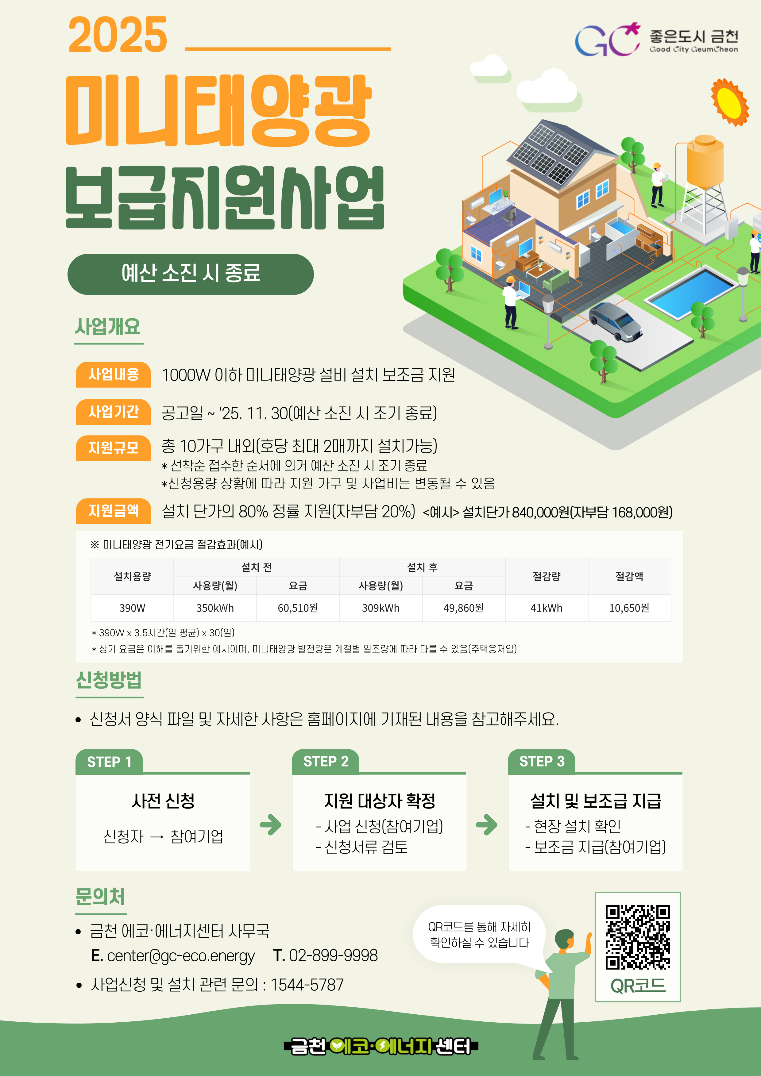 2025년 금천구 미니태양광 보급지원사업 모집공고 이미지 2