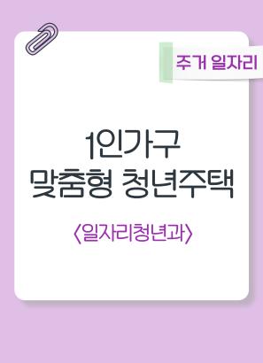 1인가구 맞춤형 청년주택