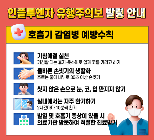 인플루엔자 예방수칙