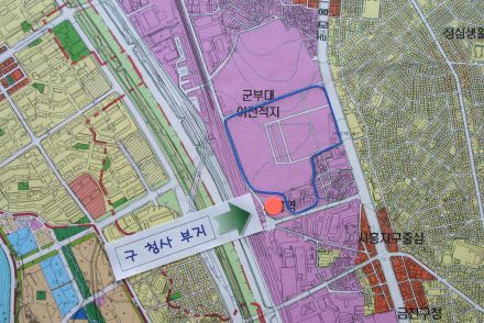 신청사 건립위치도 의 사진