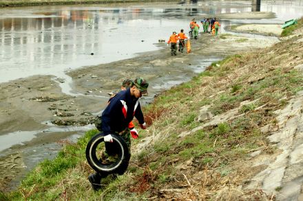 안양천 정화활동 의 사진