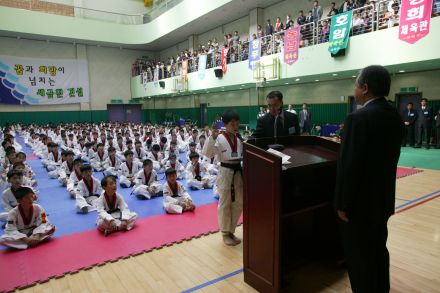 제10회 금천구청장기 태권도 겨루기 대회 의 사진