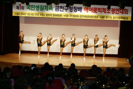 제1회 국민생활체육 금천구청장배 에어로빅 체조 경연대회 의 사진