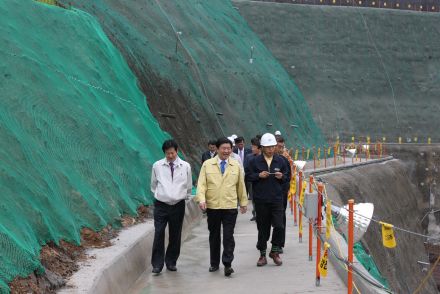 강남순환도시고속도로$제5공구 공사현장 방문 의 사진12