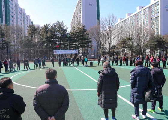 금천구축구협회 50대, 60대 대표단 시무식 의 사진