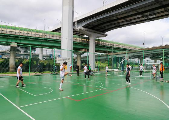 제9회 금천구청장배 족구대회 의 사진