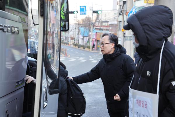 시내버스 파업 관련 비상수송대책 현장 점검 의 사진