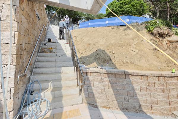 호압사 공원화장실 정비 현장 방문 의 사진12