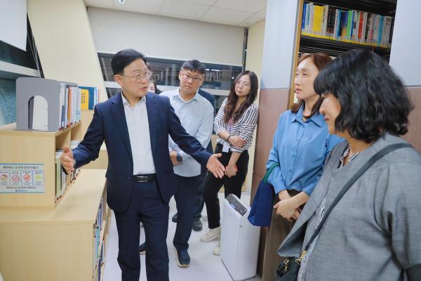 금나래도서관 열람실 연장관련 현장방문 의 사진14