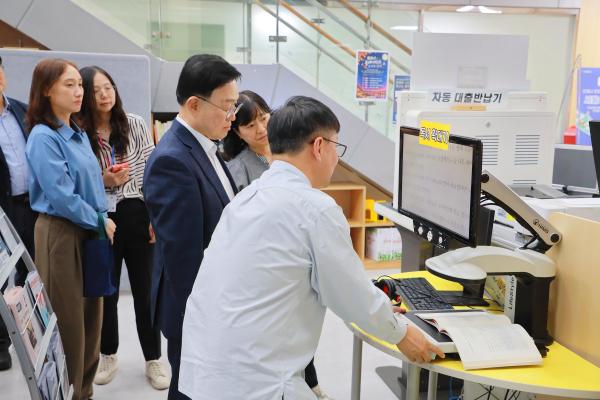 금나래도서관 열람실 연장관련 현장방문 의 사진18