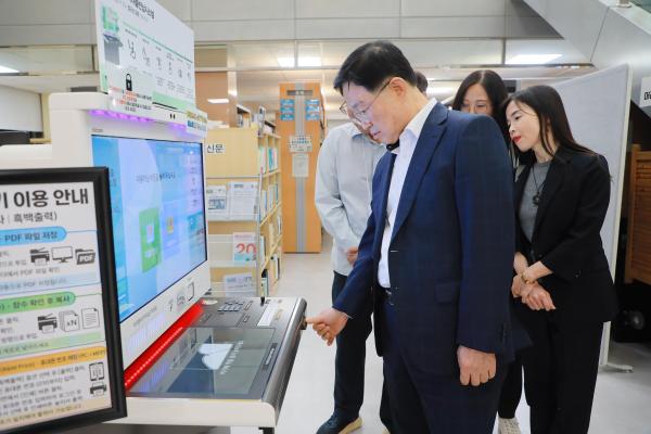금나래도서관 열람실 연장관련 현장방문 의 사진19