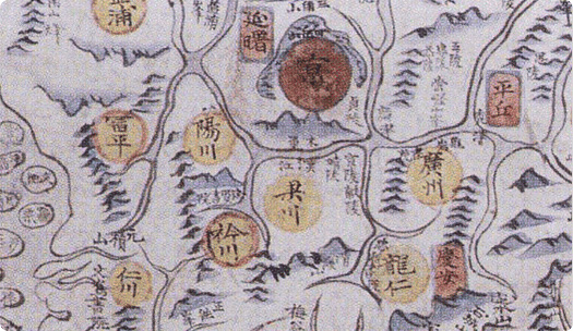 조선시대 금천현 지도